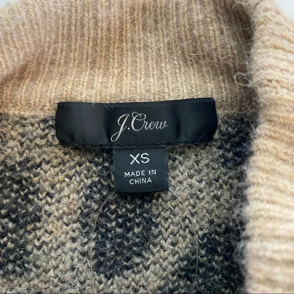 NWT J. Crew Leopard Print Sweater. Size XS